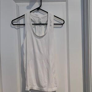 Athleta White Sleeveless Tank Top